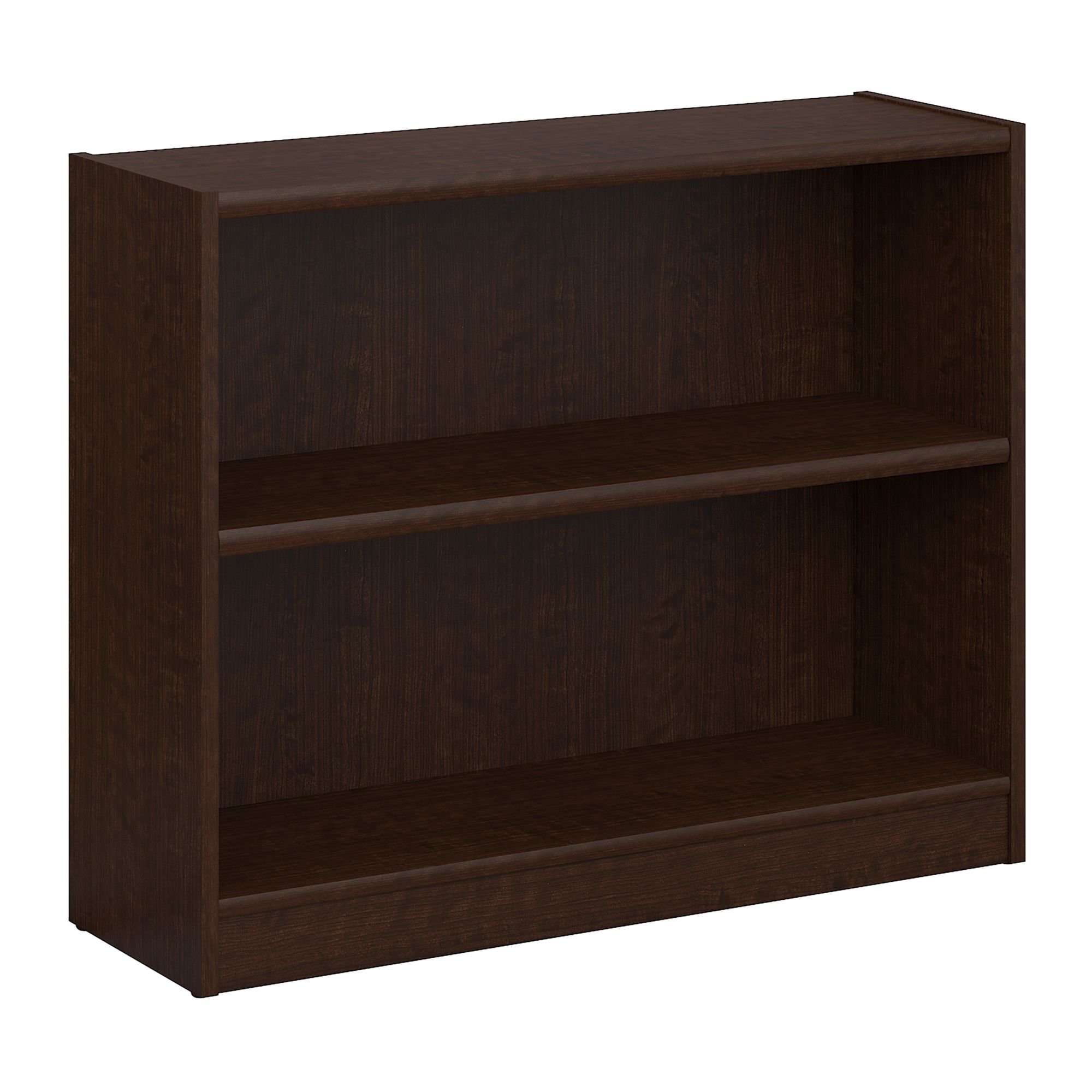 Bush Furniture Universal 2 Shelf Bookcase in Mocha Cherry