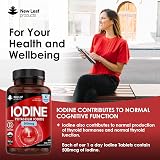 New Leaf Iodine Tablets 180 Vegan High Potency 150 mcg 6 Month Supply view 3