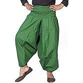 SARJANA Kids Cotton Harem Pants Children Girls Boys Boho Hippie Toddler Beach Unisex Comfy Trousers