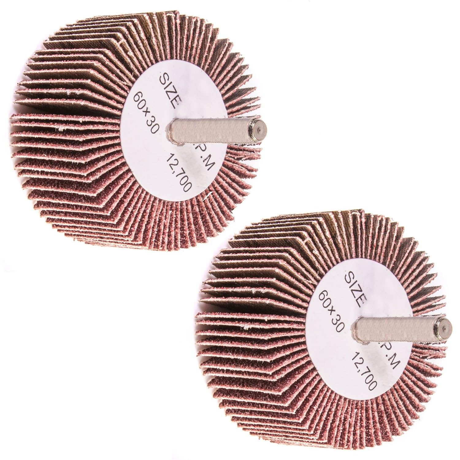 2x Coarse 80 Grit Flap Wheel Sanding Drill Bits 6mm Shank Abrasive