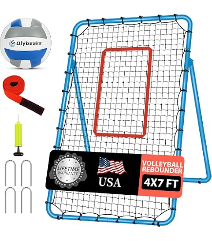 2-in-1 Volleyball Rebounder Net - Adjustable Training Equipment For Multiple Sports