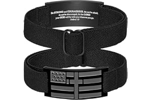 GLEZZA Stocking Stuffers - Christmas Gifts for Grandkids - Bracelets for Boy Men American Flag Cross Bible Verse Bracelet Christmas Birthday Easter Christian Gifts for Dad Daddy New Dad Husband