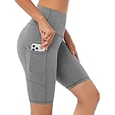 Taydey Women's High Waist Yoga Running Workout Athletic Cycling Hiking Sports Shorts