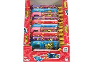 Juicy Drop Halloween Sour Candy Lollipops, 21 Ct Sweet Lollipops with Sour Candy Gel in Assorted Fruity Flavors, Full Size, Fun Sour Variety Pack For Party Favors, Trick or Treat, Bowls, Kids Gifts