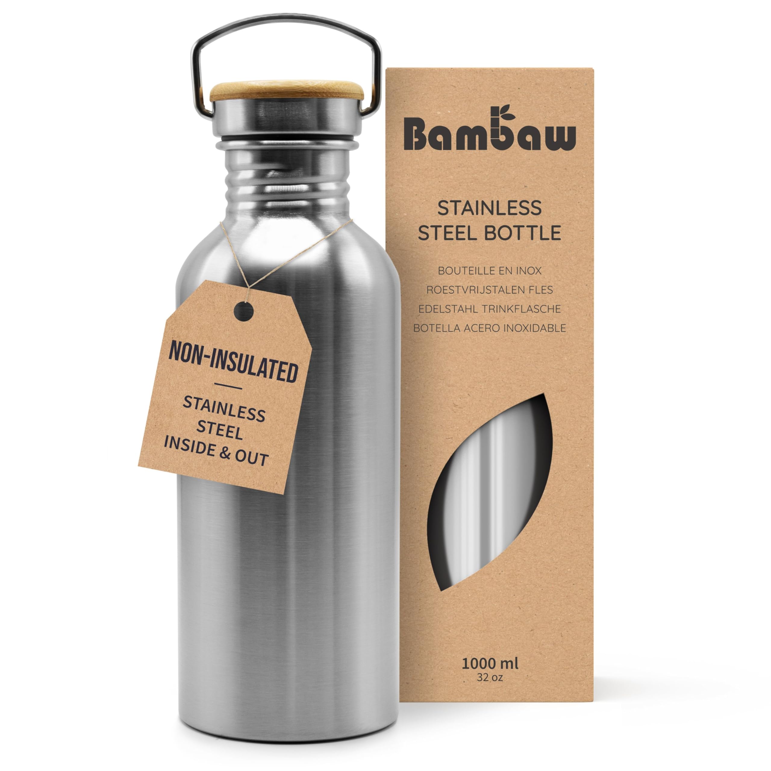 Bambaw Bambaw | Non-Insulated Steel Bottle | 1000ml