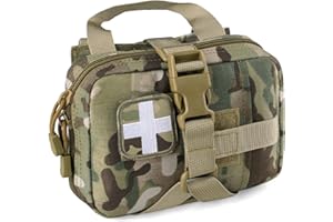 LIVANS Tactical EMT Pouch, Rip Away Molle Medical Pouches IFAK Tear-Away First Aid Kit Emergency Survival Bag for Travel Outdoor Hiking