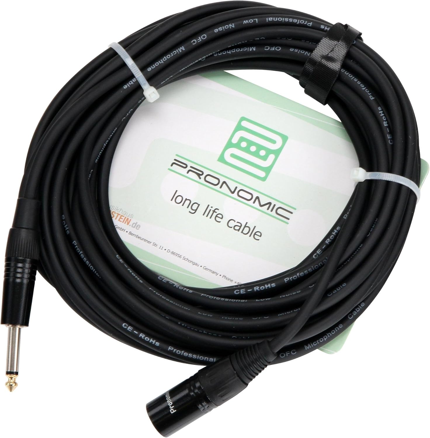 Pronomic Stage JMXM-0.5 Audiokabel Monoklink/XLR 0,5m Zwart