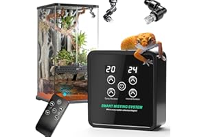 FMATOZ Reptile Mister Humidifier Reptile Mister System with Timer – Auto Terrarium Misting System for Chameleons, Snakes, Frogs, Lizards & Turtles