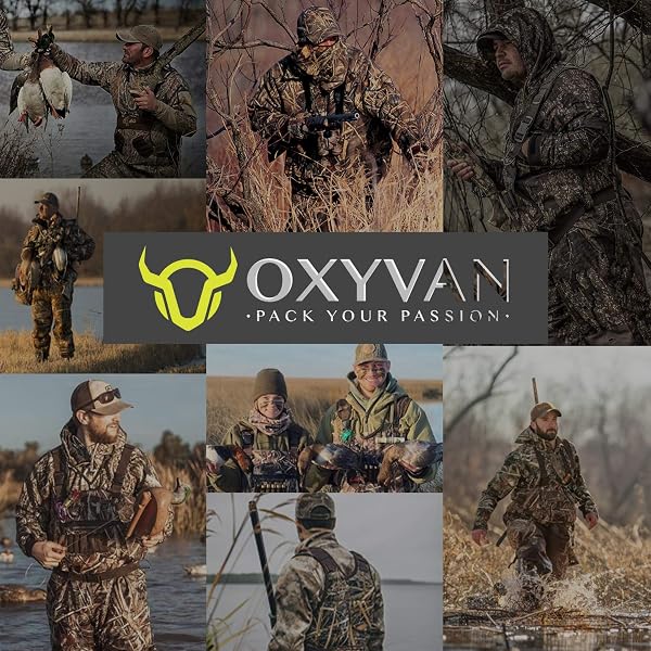 OXYVAN DUCK HUNTING WADERS WITH 600G RUBBER BOOTS WATERPROOF INSULATED, NEOPRENE REALTREE MAX5 CAMO FISHING CHEST WADERS FOR BIG AND TALL MEN & WOMEN(INCLUDES BOOTS HANGER&STORAGE BAG)