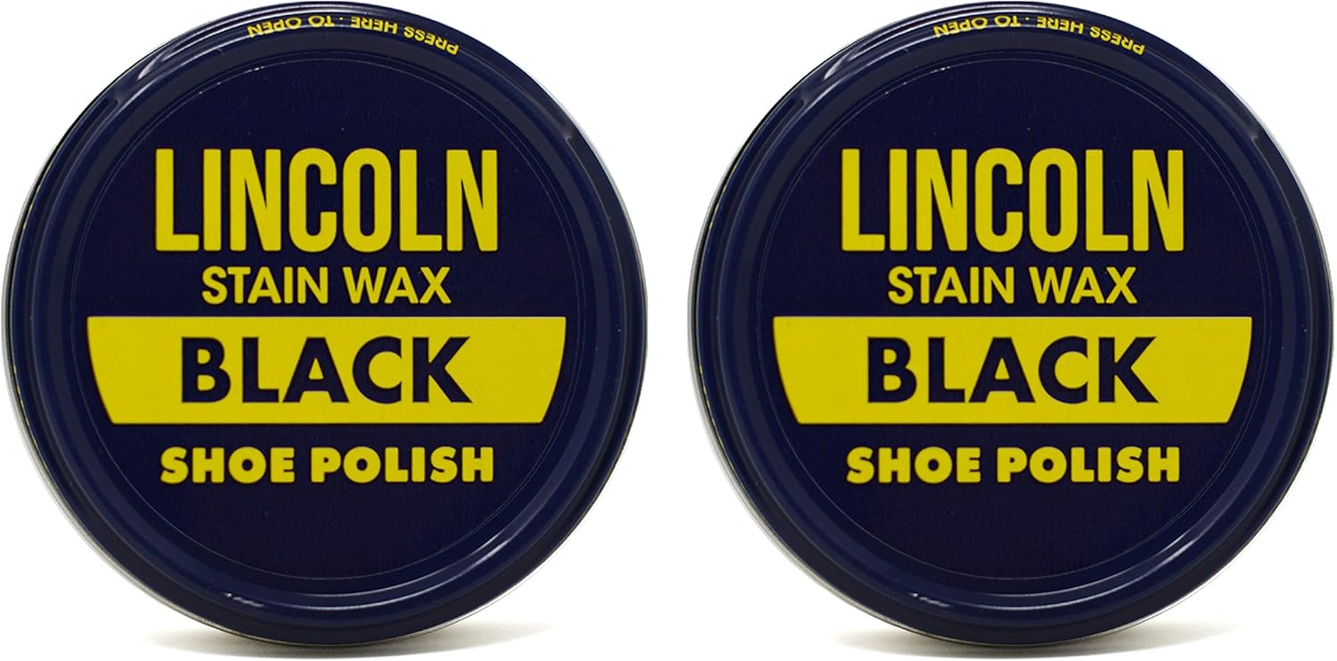 Lincoln Shoe Wax Polish Black 3 Ounces (2 Pack): Shoes