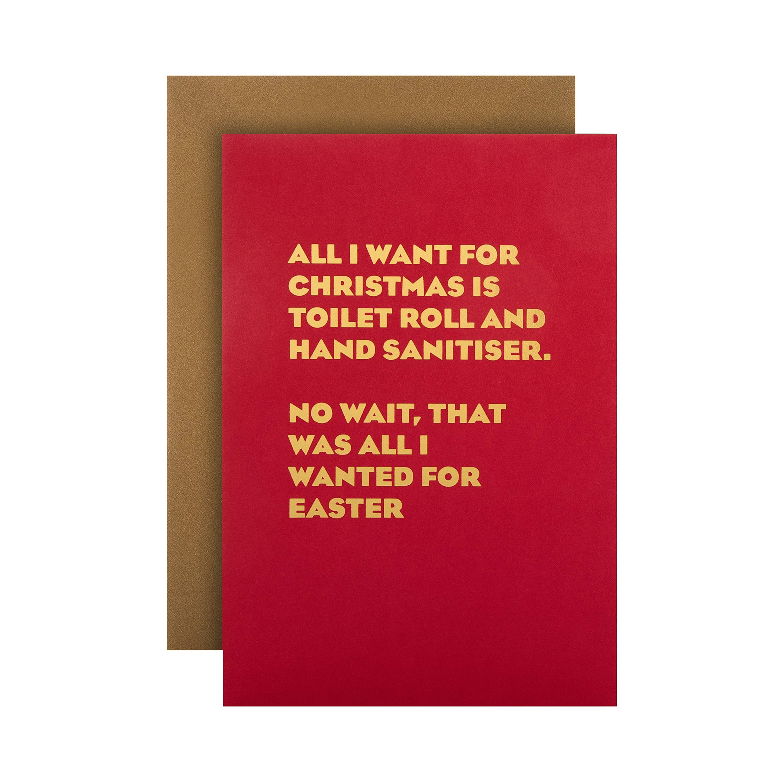 Hallmark Funny Christmas Card from Toilet Roll and Hand Sanitiser