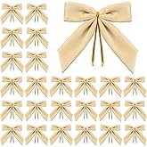 Artmag 24 Pcs Velvet Christmas Bows for Christmas Tree, Wreath, Garland, Gift Wrapping, Crafts, Wedding, Party, Twist Tie Bow
