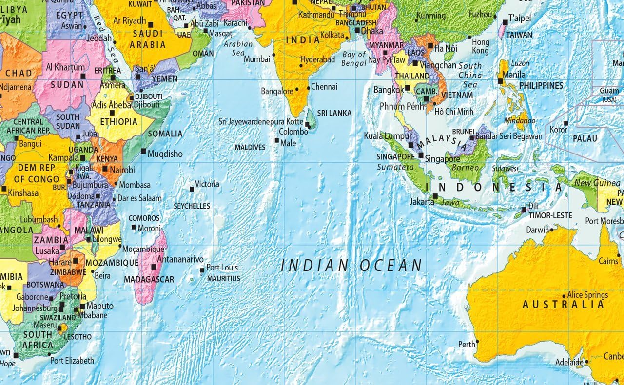 I Love Maps - The World Political Map - Paper Laminated - A2 Size 42 x 59.4 cm, full color, 59.4 x 36 cm - Image 4