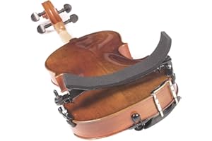 Bon Musica, 4-String Shoulder Rest Violin, Black, 3/4 Size (BHBU0503A571)