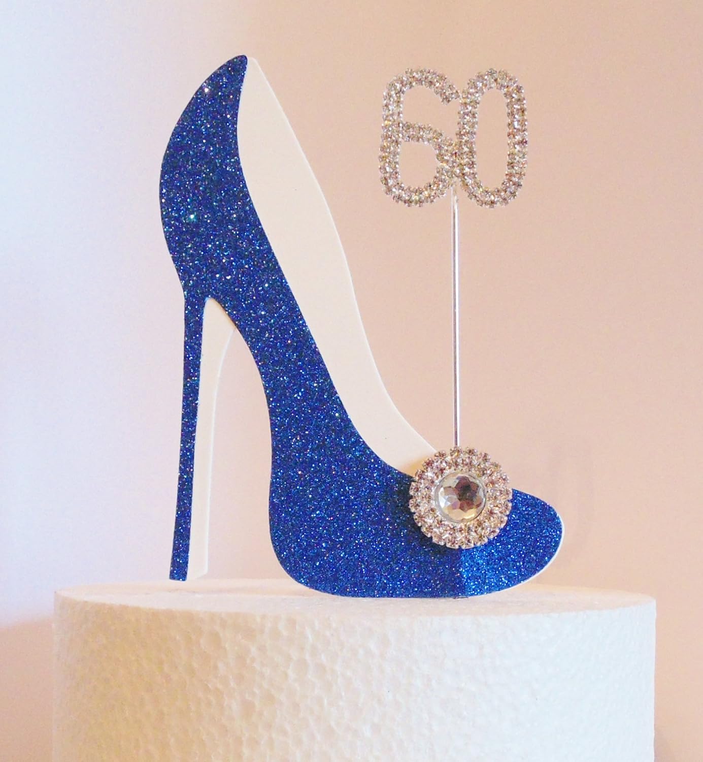royal blue diamante shoes
