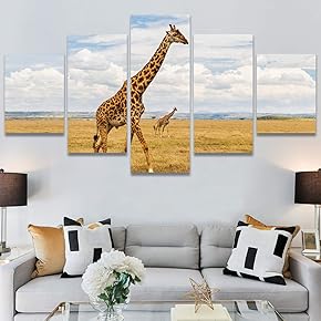 SIGNWIN 5 Panel Canvas Wall Art Modern Art...