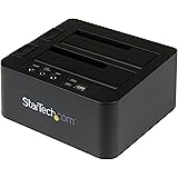 StarTech.com USB 3.1 (10Gbps) Hard Drive Duplicator Dock for 2.5" & 3.5" SATA SSD HDD + 4Kn - USB/USB-C [Thunderbolt 3 Compatible] Cloner (SDOCK2U313R)