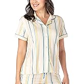 Hello Mello Lounge Short Sleeve Soft Pajama Top for Women