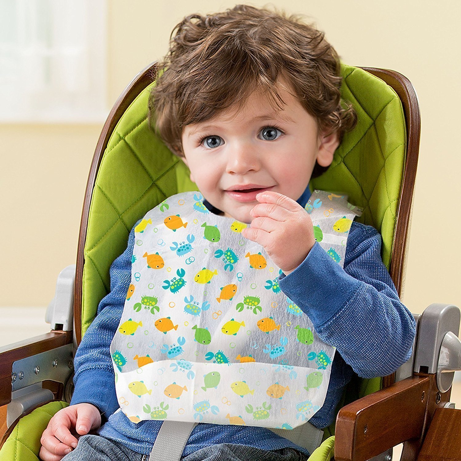 Buy WonderKart Set Of 8 Piece Baby Disposable Bibs With Crumb Catcher