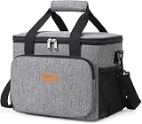 Lifewit 9L Insulated Lunch Bag Grey 12 Cans Cooler Everyday Use view 1