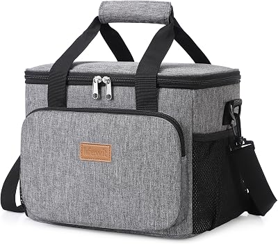 Lifewit 9L Insulated Lunch Bag Grey 12 Cans Cooler Everyday Use