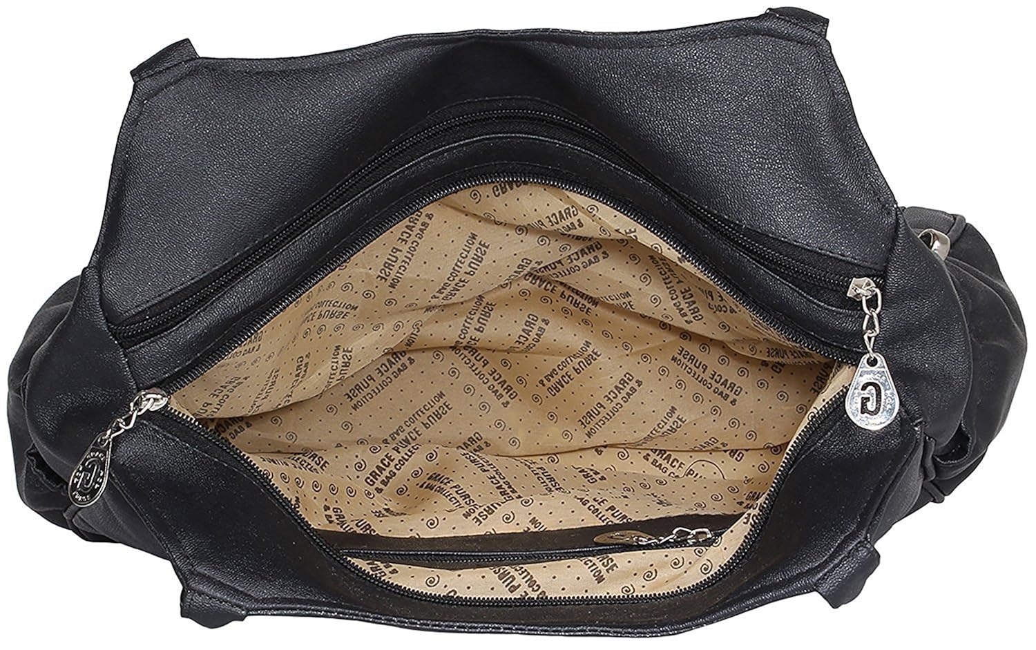 tiptop women's handbag (black, c-120)