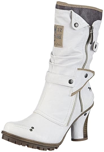 bottines mustang blanches