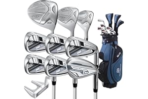 PGF LABS FORGING THE FUTURE OF GOLF PGF Labs Gold TP BG-77 Complete Golf Club Package Set for Men & Women [14-Pieces] [Flex: Regular]