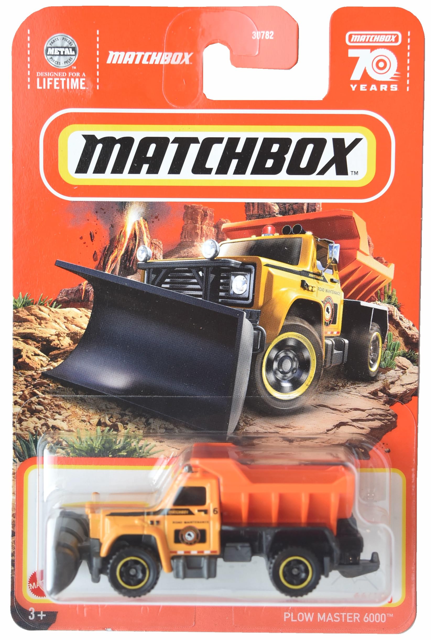 Matchbox Plow Master 6000, Yellow/Orange 64/100, Truck, Children 3+