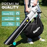 Keplin 3-in-1 Leaf Blower Garden Vacuum Mulcher 3500W 35L Bag 10m Cable view 6