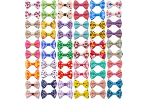 QingHan Dog Hair Bows Small Puppy Clips for Pet Grooming Accessories Doggy Gifts 60Pcs (30 Pairs)