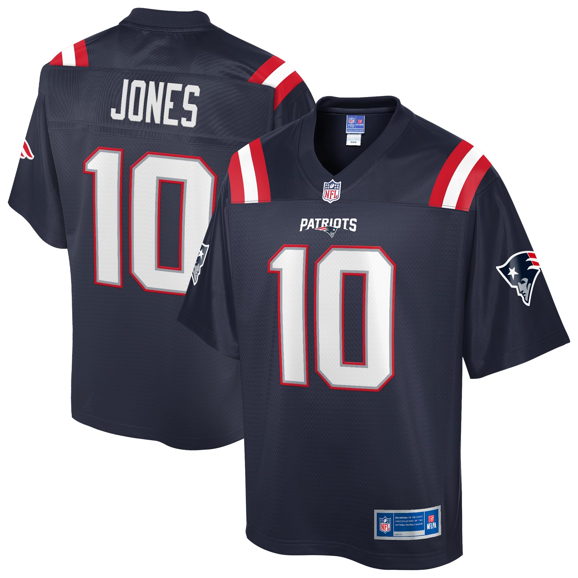 NFL PRO LINE Men's Mac Jones Navy New England Patriots Jersey in