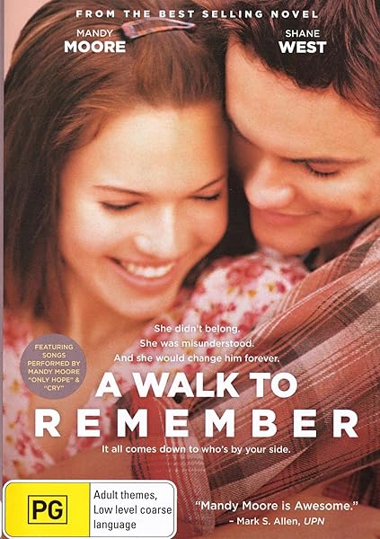 Walk To Remember A Dvd Adam Shankman Mandy Moore Shane West Daryl Hannah Peter Coyote Amazon Com Au Movies Tv Shows
