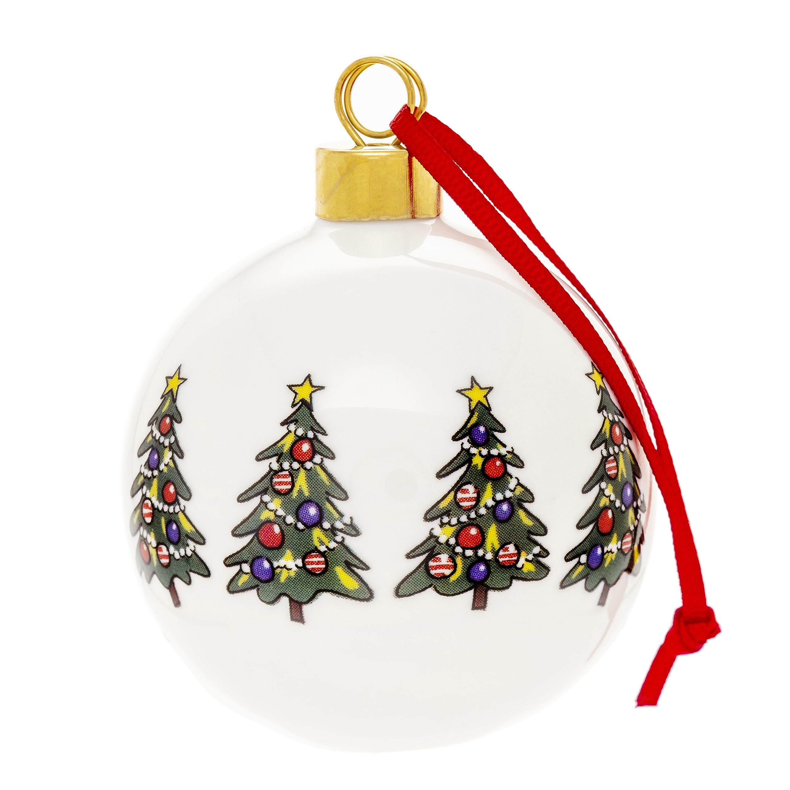 Alison Gardiner Fine Bone China 6 Centimetre Christmas Tree Bauble (Christmas Trees)