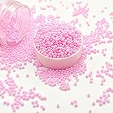Havtipcr Sprinkles for Cake Decorating, Pink Pearl Sugar Sprinkles for Cake Cupcake, Edible Candy Pearls 2.99oz/ 85g 2mm, Ice Cream Toppings and Cookie Decorating, Wedding Party Chirstmas Supplies