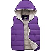 CTFASHION Girl's Puffer Vest Kids Winter Sleeveless Jacket Insulation Quilted Coat Waistcoat Youth Gilet with Hood
