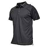 MAGCOMSEN Mens Polo Shirts Short Sleeve Quick Dry