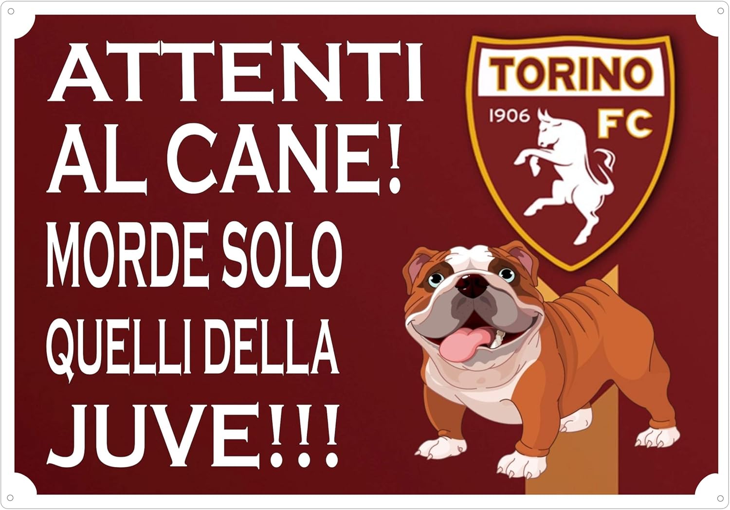 Cartello ATTENTI AL CANE Con West Highland White Terrier - Targa Da Cancello 30x21,5 Cm Resistente E Colorata - 4
