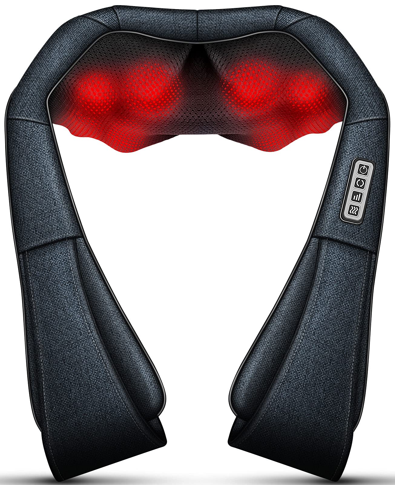 Mo Cuishle Shiatsu Neck and Back Massager with Heat – Deep Kneading for Shoulder and Neck – Ideal Gift for Men, Women, Mom, Dad Him & Her – Perfect for Christmas, Mother's Day, Father's Day, Birthdays