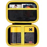 Lebakort Hard Case Compatible with KODAK Mini Shot 3 Retro/Mini 3 Retro / 3 ERA 4PASS Portable Photo Printer (Black + Yellow Case)