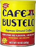 Caf&eacute; Bustelo Coffee Espresso, 10 Ounce Cans (Pack of 4)