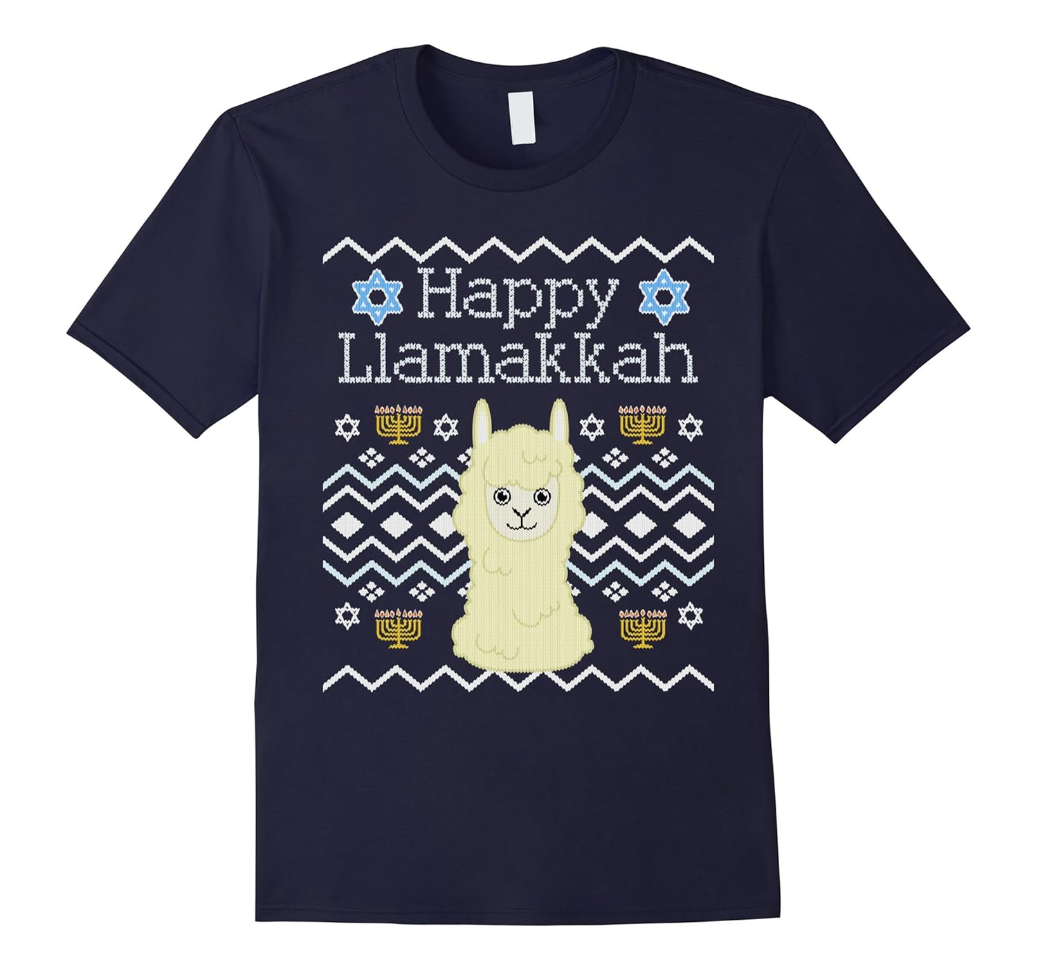 Ugly Hanukkah Sweater Shirt Llamakkah-ANZ