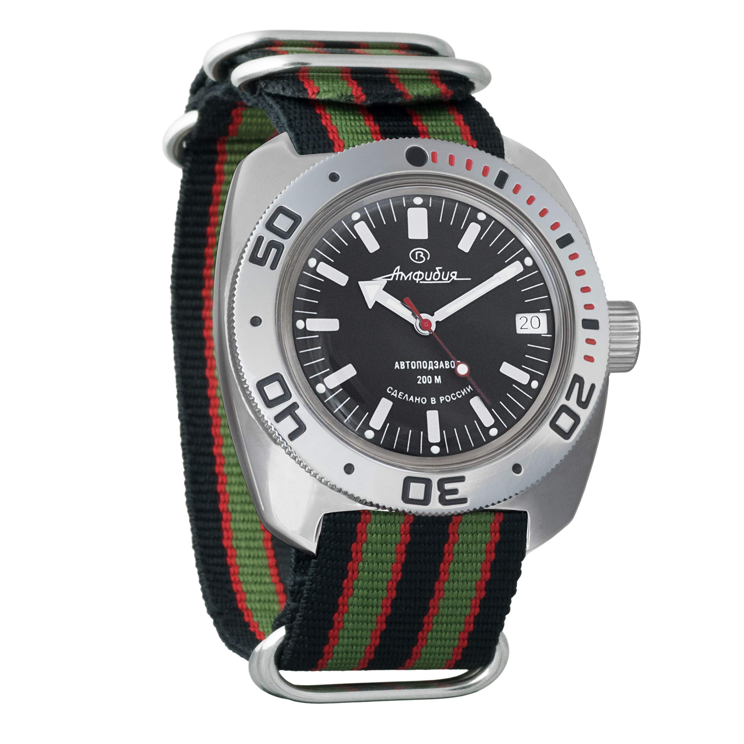 Vostok Amphibian Scuba Dude Automatic Mens Wristwatch Self Winding