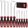 TOOLEAGUE 10Pcs Pick and Hook Set with Scraper and Magnetic Telescoping Tool Kit