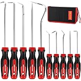 TOOLEAGUE 10Pcs Pick and Hook Set with Scraper and Magnetic Telescoping Tool Kit