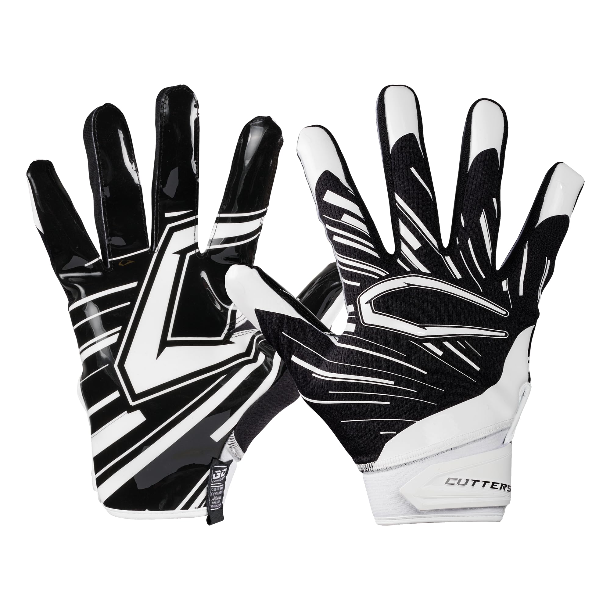 Cutters - Game Day Pro Youth Receiver Gloves Black S