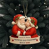 Personalized Couple Christmas Ornament, Growing Old Together Keepsake, Xmas Gift for Partners, New Couple Holiday Ornament, Custom Gift for Couples, Christmas