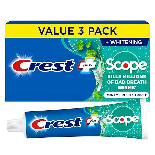 CREST + SCOPE WHITENING TOOTHPASTE – PACK OF...