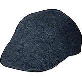 Haggar Mens Brushed Herringbone Flat Cap Ivy Hat