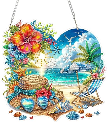 Amazon.com: Burbell 3 Pcs Diamond Summer Beach Painting Kits